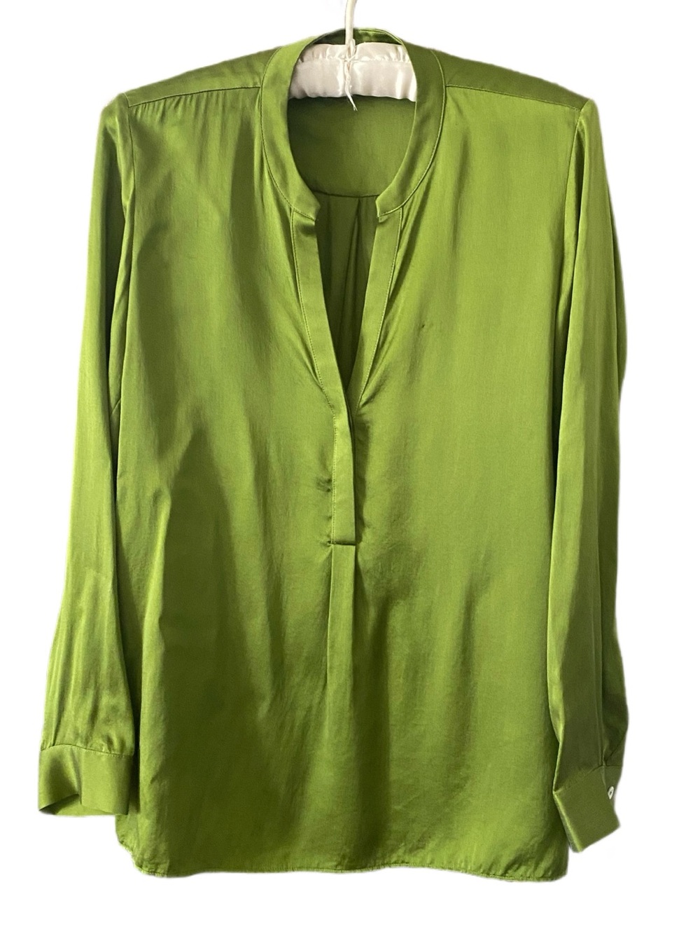 Green Silk Blouse Size M